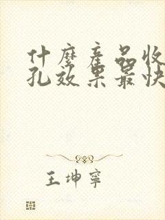 什么产品收缩毛孔效果最快