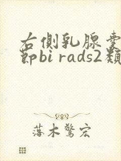 右侧乳腺囊性结节bi rads2类什么意思