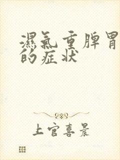 湿气重脾胃不好的症状