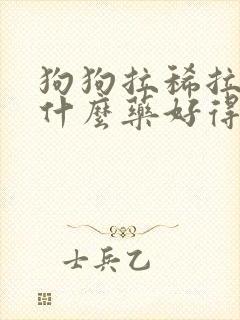 狗狗拉稀拉血吃什么药好得快