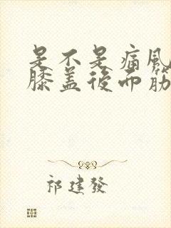 是不是痛风引起膝盖后面筋痛