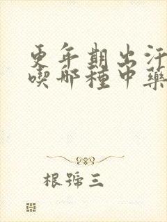 更年期出汗失眠吃哪种中药为好