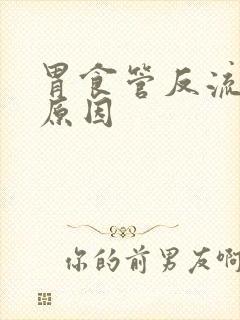 胃食管反流是啥原因