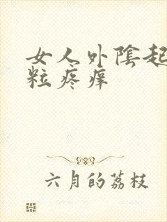 女人外阴起了肉粒疼痒封面