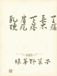 乳房下长了一个硬疙瘩不痛不痒