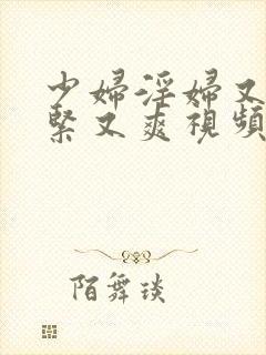 少妇淫妇又爽又紧又爽视频