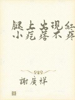 腿上出现红色的小疙瘩不疼不痒