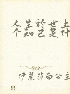 人生于世上有几个知己是什么歌词