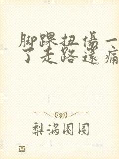 脚踝扭伤一年多了走路还痛怎么办