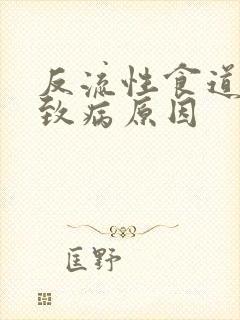 反流性食道炎的致病原因封面