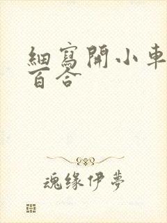 细写开小车车的百合