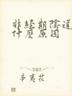 非经期阴道流血什么原因封面