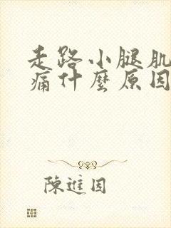 走路小腿肌肉酸痛什么原因