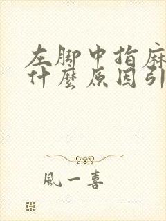 左脚中指麻木是什么原因引起的封面