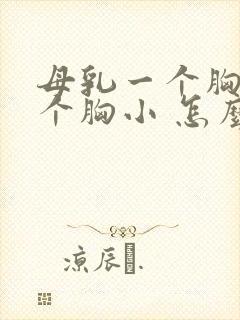 母乳一个胸大一个胸小 怎么办