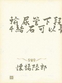 输尿管下段0.4结石可以体外碎石吗