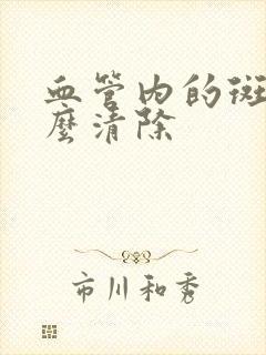 血管内的斑块怎么清除