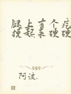 腿上有个疙瘩一摸起来硬硬的封面