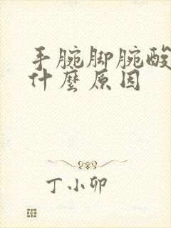 手腕脚腕酸痛是什么原因