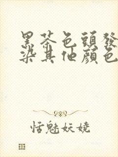 黑茶色头发可以染其他颜色吗