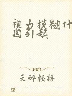 视力模糊什么原因引起