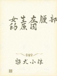 女生左腹部疼痛的原因