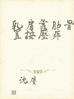 乳房靠肋骨的位置按压疼