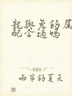 龙与兔的属相婚配合适吗