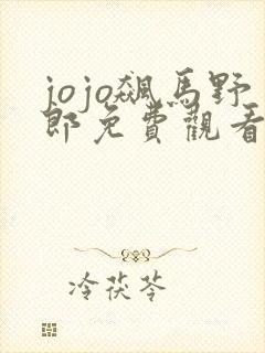 jojo飙马野郎免费观看完整版