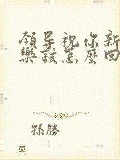 领导祝你新年快乐该怎么回复封面