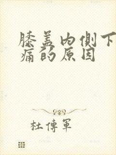 膝盖内侧下方疼痛的原因