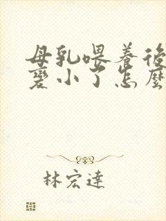 母乳喂养后乳房变小了怎么办封面