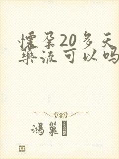 怀孕20多天用药流可以吗封面