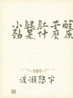 小腿肚子酸胀没劲是什么原因