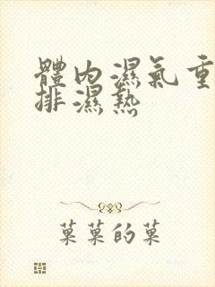 体内湿气重怎么排湿热