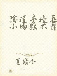 阴道旁边长了个小肉粒不痛不痒