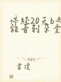 停经20天b超能看到孕囊吗封面