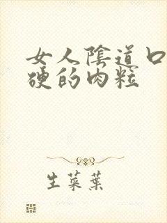 女人阴道口长硬硬的肉粒