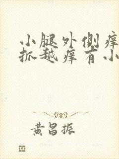 小腿外侧痒痒越抓越痒有小红疙瘩