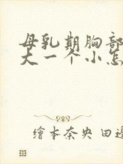 母乳期胸部一个大一个小怎么办