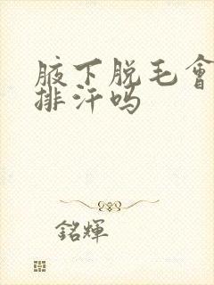 腋下脱毛会影响排汗吗