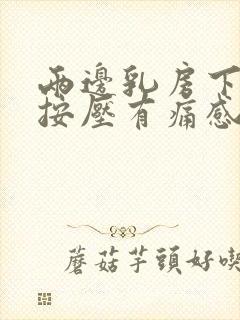 两边乳房下边缘按压有痛感