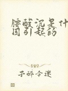 腰酸沉是什么原因引起的封面