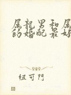 属龙男和属什么的婚配最好