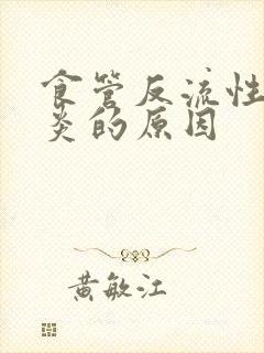 食管反流性食管炎的原因