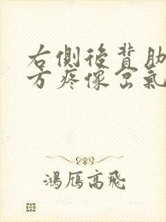 右侧后背肋骨下方疼像岔气一样