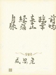 月经来临前乳房胀痛正常吗