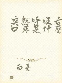 突然呼吸右边胸口疼是什么原因封面