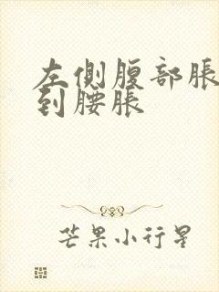 左侧腹部胀痛后到腰胀