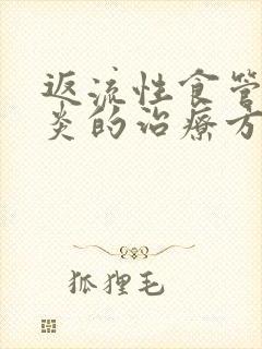 返流性食管炎胃炎的治疗方法